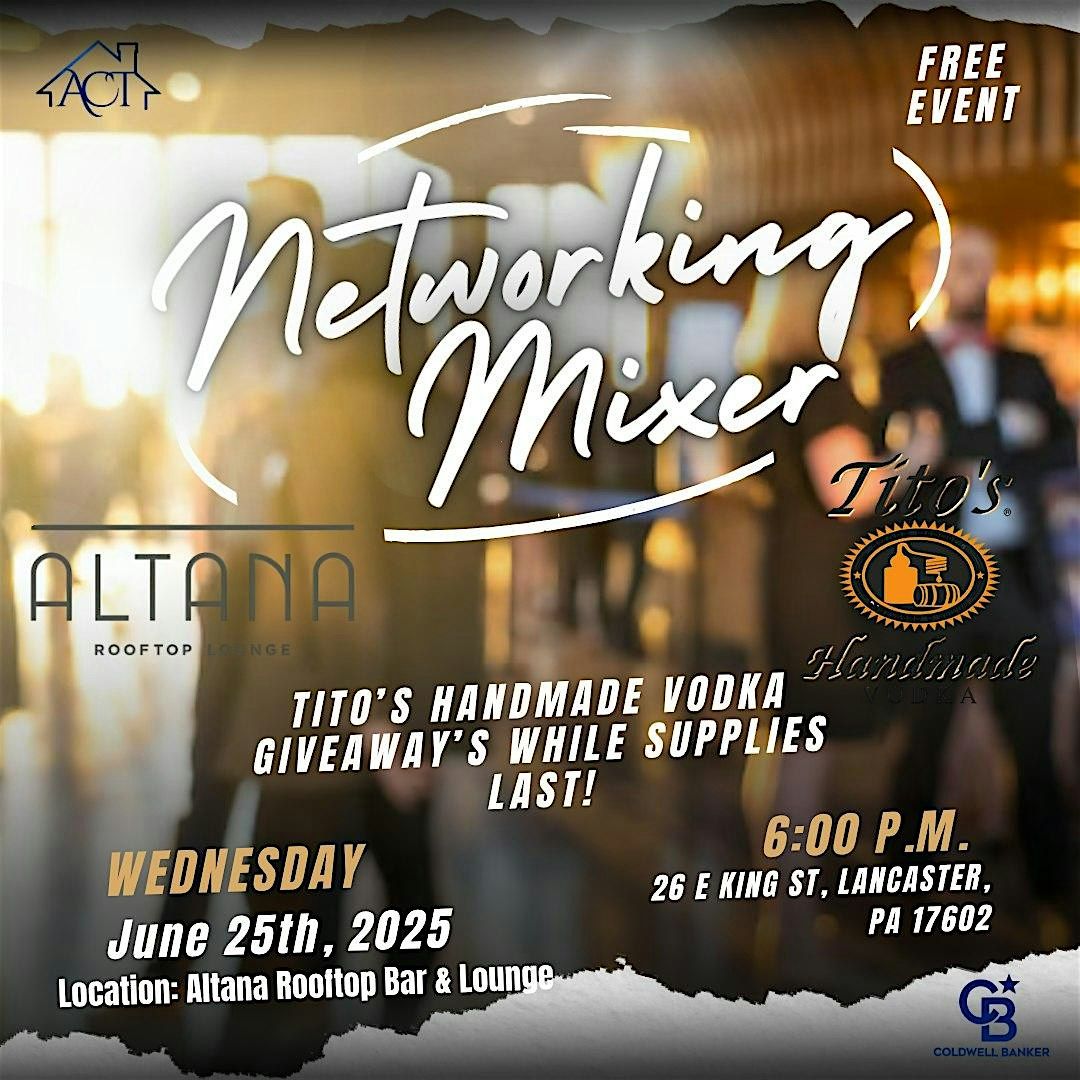 Networking Mixer @ Altana Rooftop Bar & Lounge, 25 June | Event in Lancaster | AllEvents