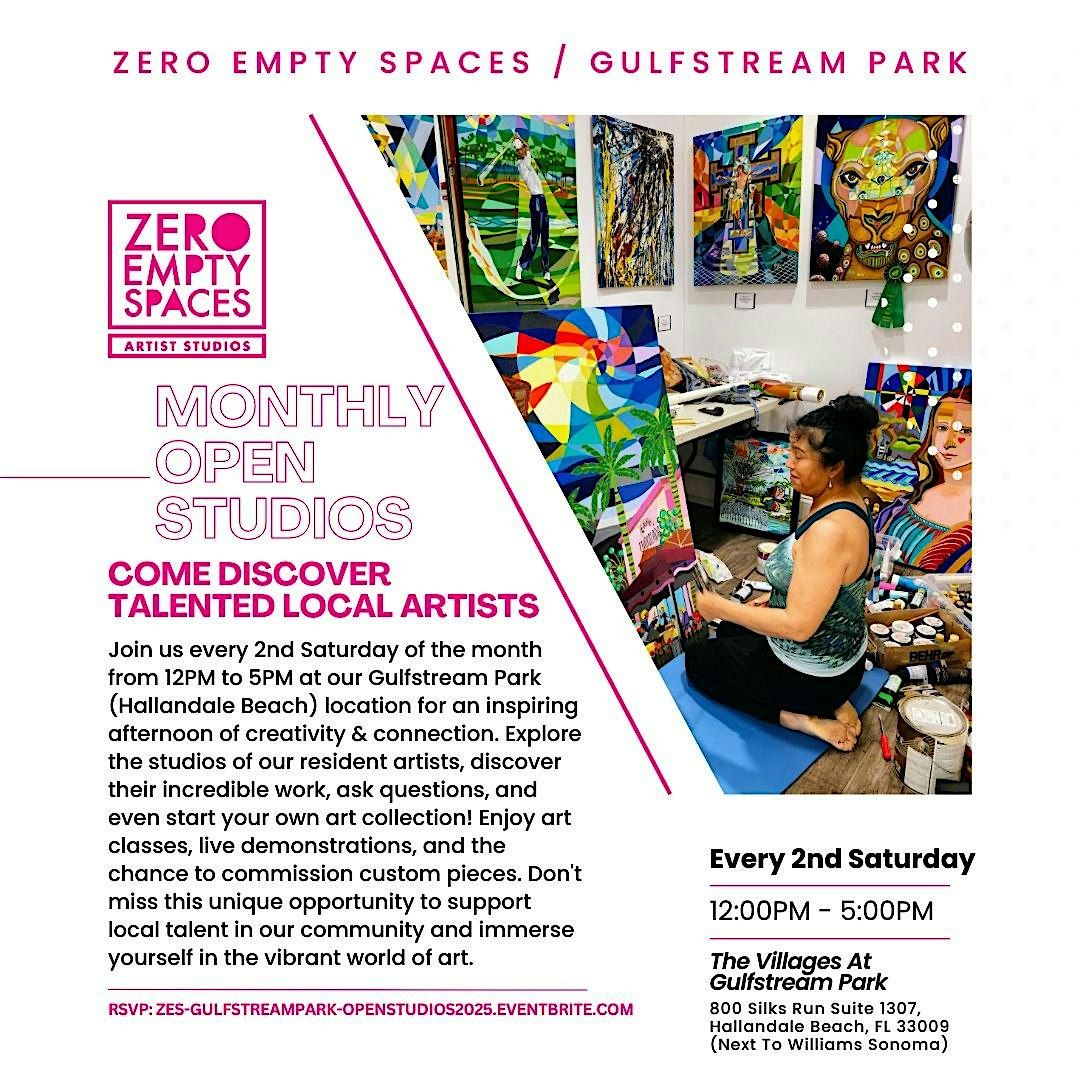 Zero Empty Spaces (Gulfstream Park/Hallandale Beach) Open Studios, 14 June | Event in Hallandale Beach | AllEvents