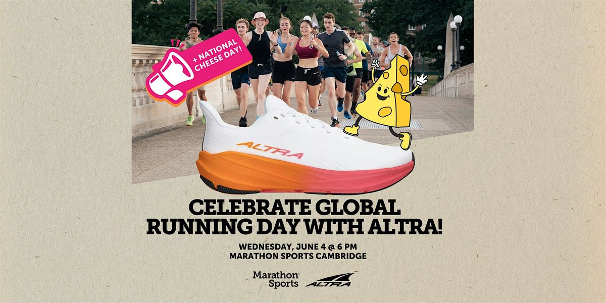 Celebrate Global Running Day and National Cheese Day - Cambridge, 4 June | Event in Cambridge | AllEvents
