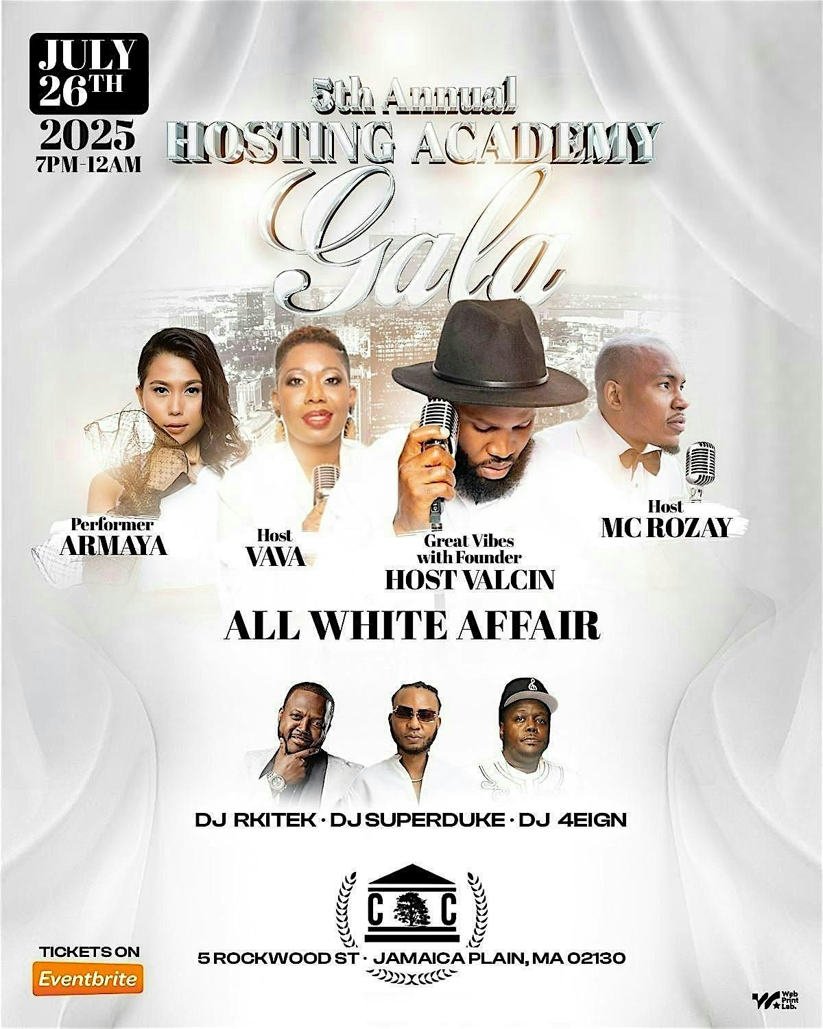The  5th Annual Hosting  Academy Gala, 26 July | Event in Boston | AllEvents