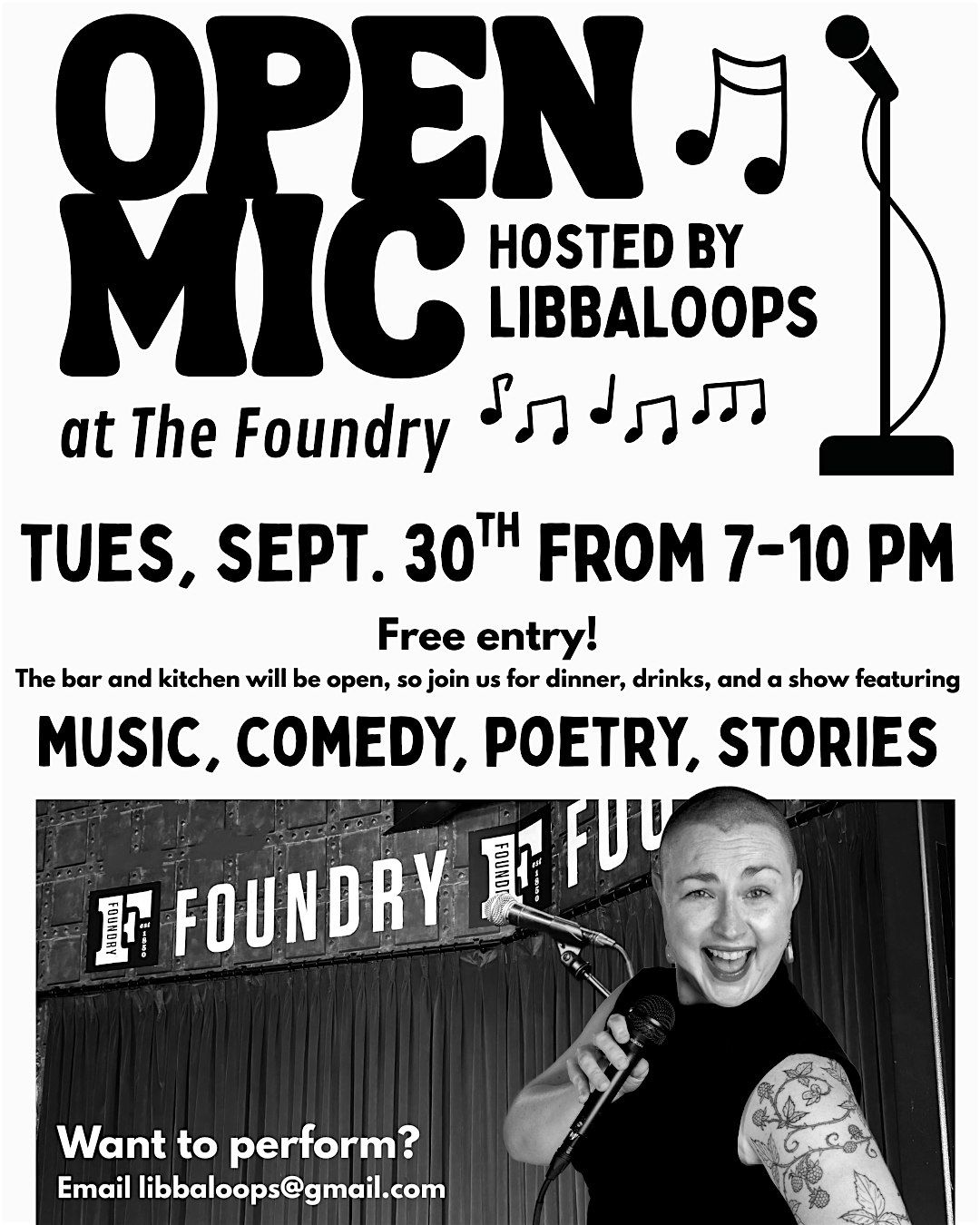 Open Mic Night with Libbaloops, 30 September | Event in Athens | AllEvents