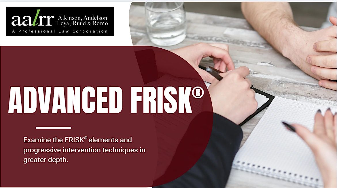 FRISK Advanced, 30 October | Event in San Rafael | AllEvents