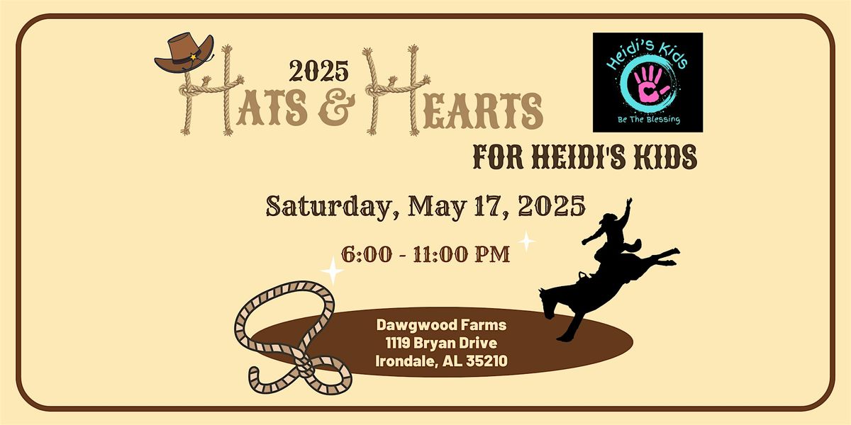 2025 Hats & Hearts for Heidi's Kids, 17 May | Event in Birmingham | AllEvents
