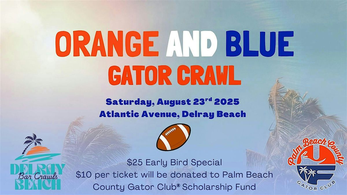ORANGE & BLUE GATOR CRAWL, 23 August | Event in Delray Beach | AllEvents