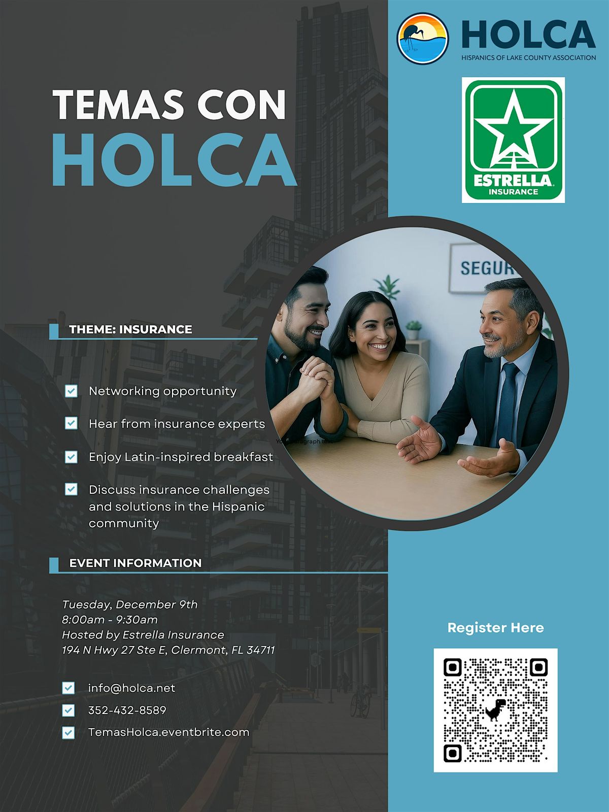 Temas con HOLCA / Topics with HOLCA, 9 December | Event in Clermont | AllEvents