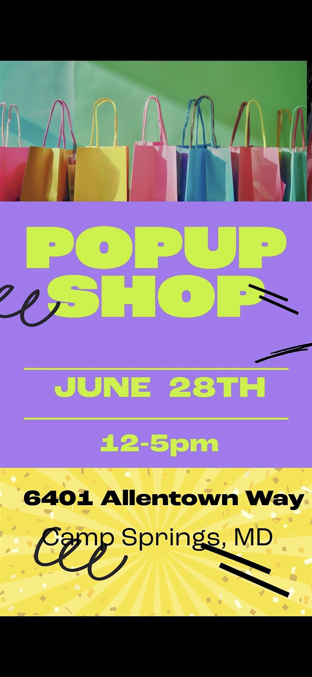 POP-UP ALERT!️ | Come Shop With Us, 28 June | Event in Camp Springs | AllEvents