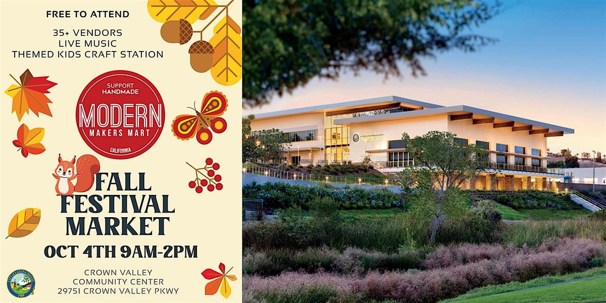 Modern Makers Mart - Fall Festival Market, 4 October | Event in Laguna Niguel | AllEvents