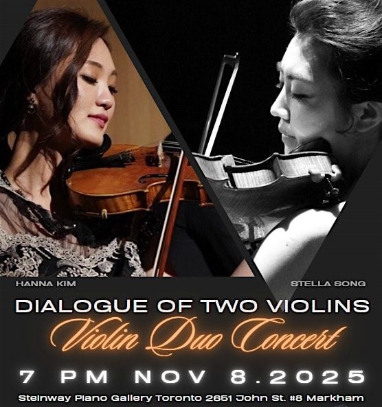 Dialogue of Two Violins – Violin Duo Concert, 8 November | Event in Markham | AllEvents