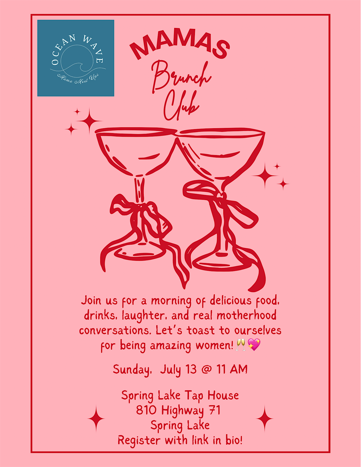 Mamas Brunch Club, 13 July | Event in Spring Lake | AllEvents