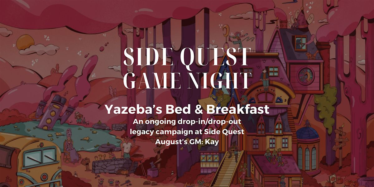 Yazeba's Bed & Breakfast @ SQBG, 17 August | Event in Somerville | AllEvents