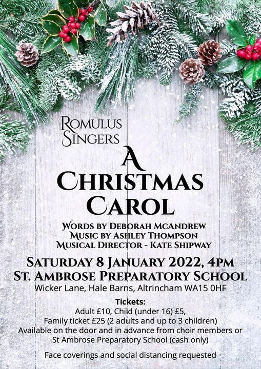A Christmas Carol 2022 Preview A Christmas Carol, St Ambrose Preparatory School, Altrincham, January 8 2022  | Allevents.in
