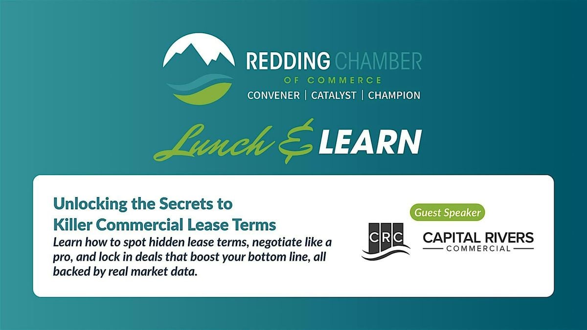Redding Chamber Lunch & Learn, 26 August | Event in Redding | AllEvents