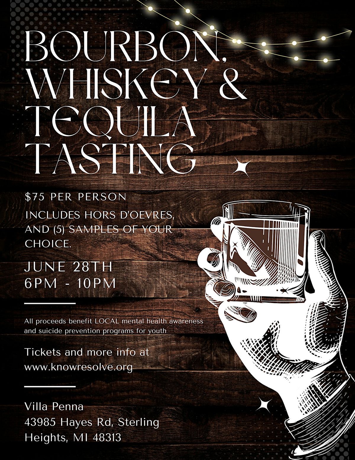 Bourbon, Whiskey, and Tequila Tasting, 28 June | Event in Sterling Heights | AllEvents