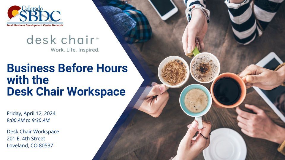 Business Before Hours with Desk Chair Workspace, desk chair, Loveland