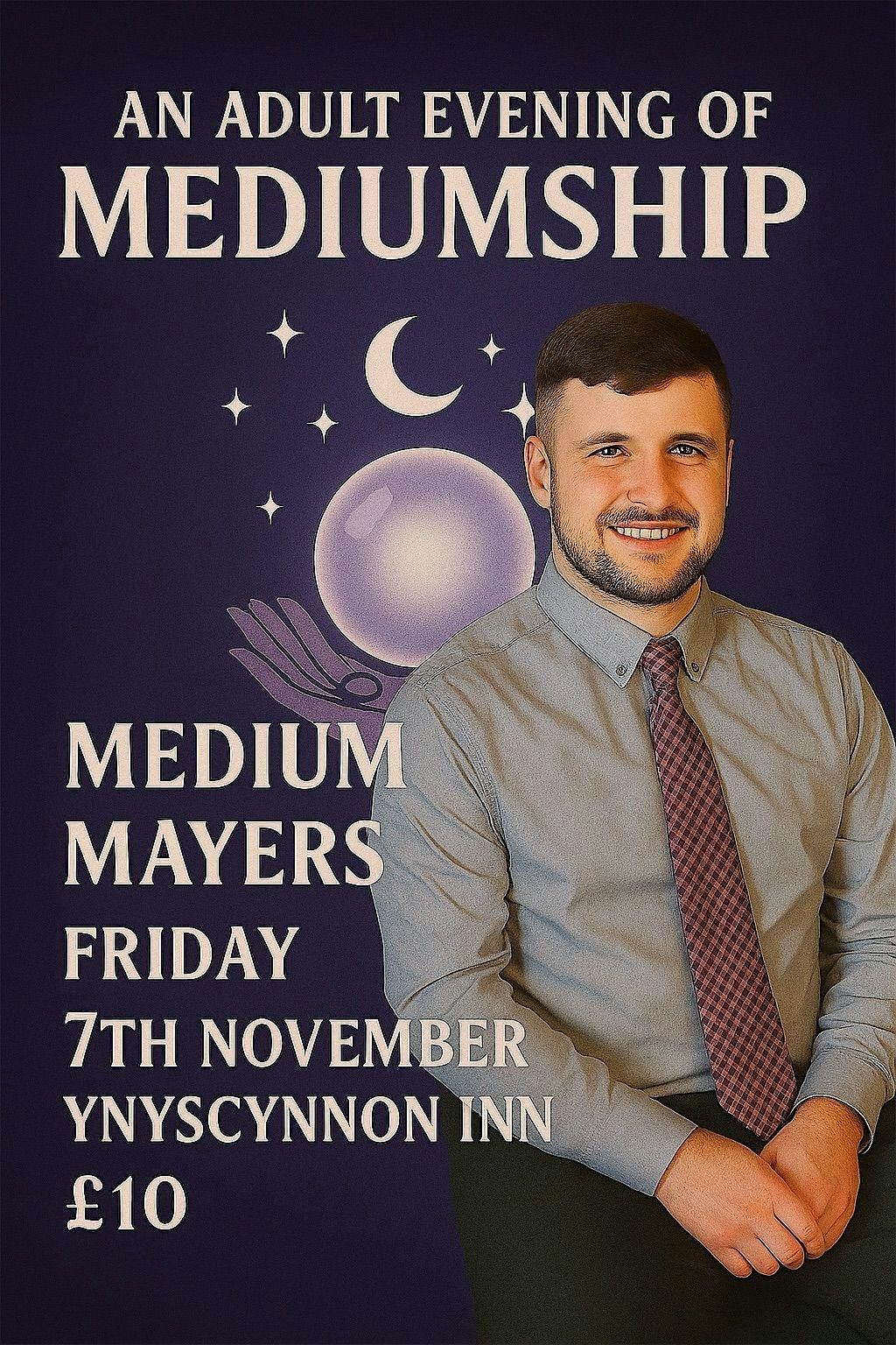 An evening with Medium Mayers, 7 November | Event in Aberdare | AllEvents
