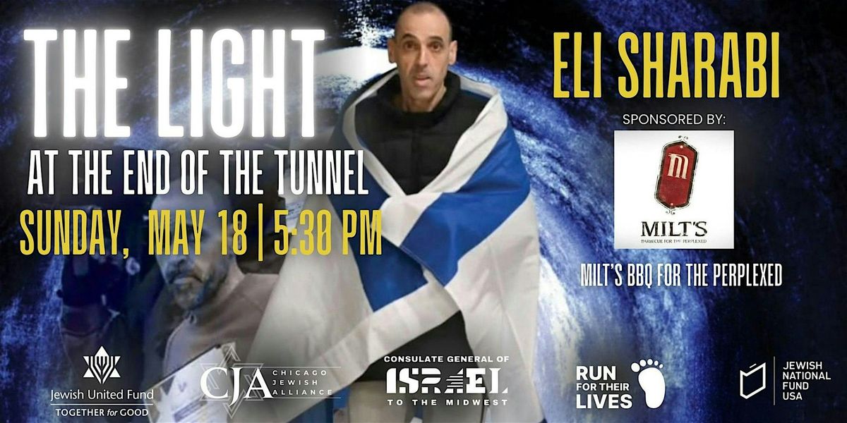 An Evening with Eli Sharabi: The Light at the End of the Tunnel, 18 May | Event in Skokie | AllEvents