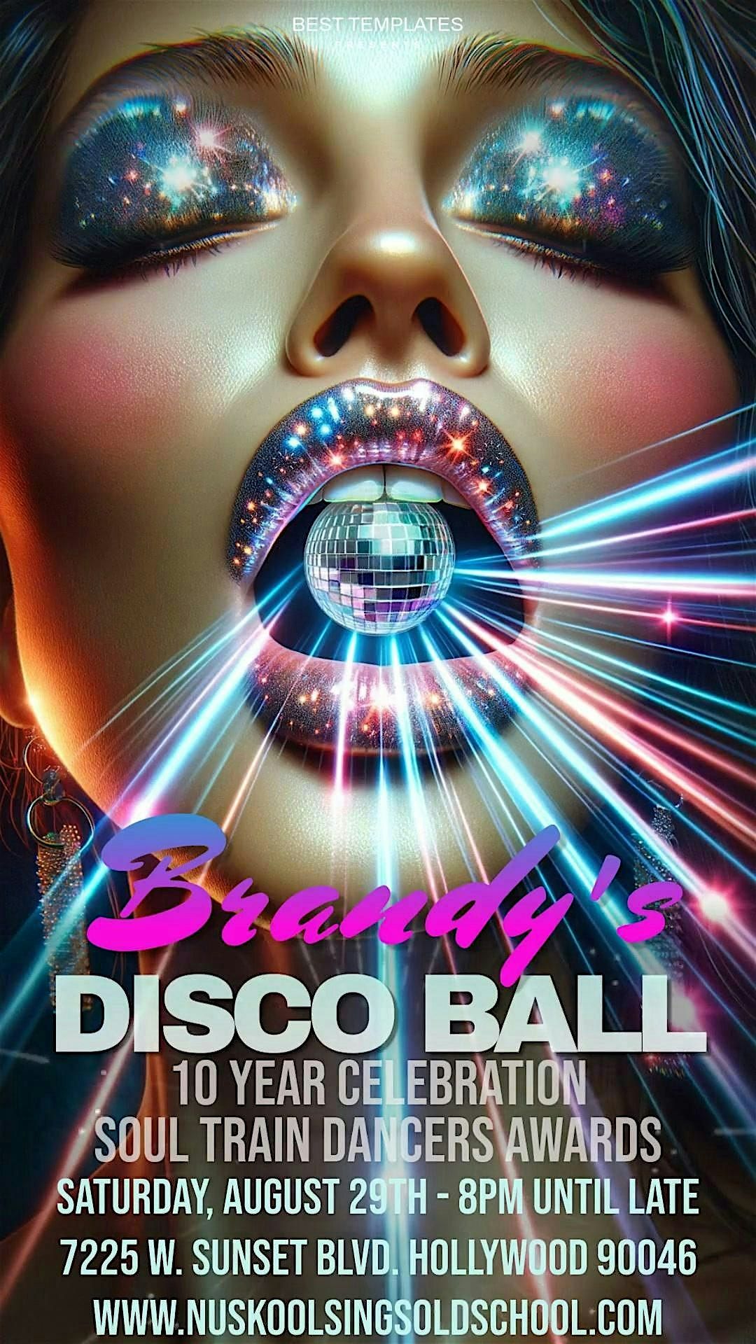 Brandy's Disco Ball featuring the Soul Train  Dancers Awards, 29 August | Event in Los Angeles | AllEvents