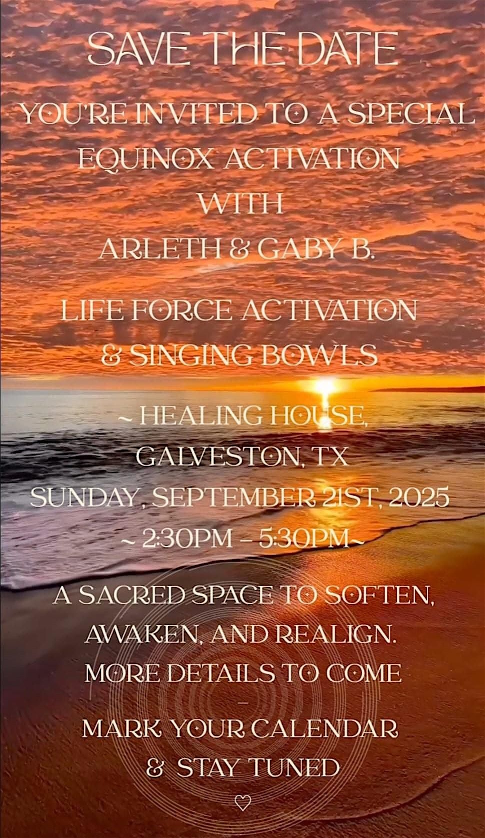 *Equinox Activation: A Journey into Balance, 21 September | Event in Galveston | AllEvents