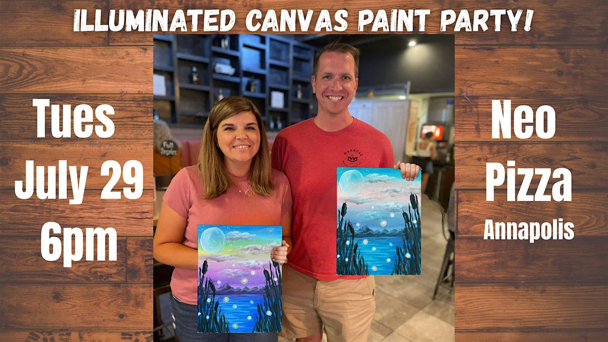 Illuminated Canvas Paint Party at NEO Pizza Annapolis, 29 July | Event in Annapolis | AllEvents