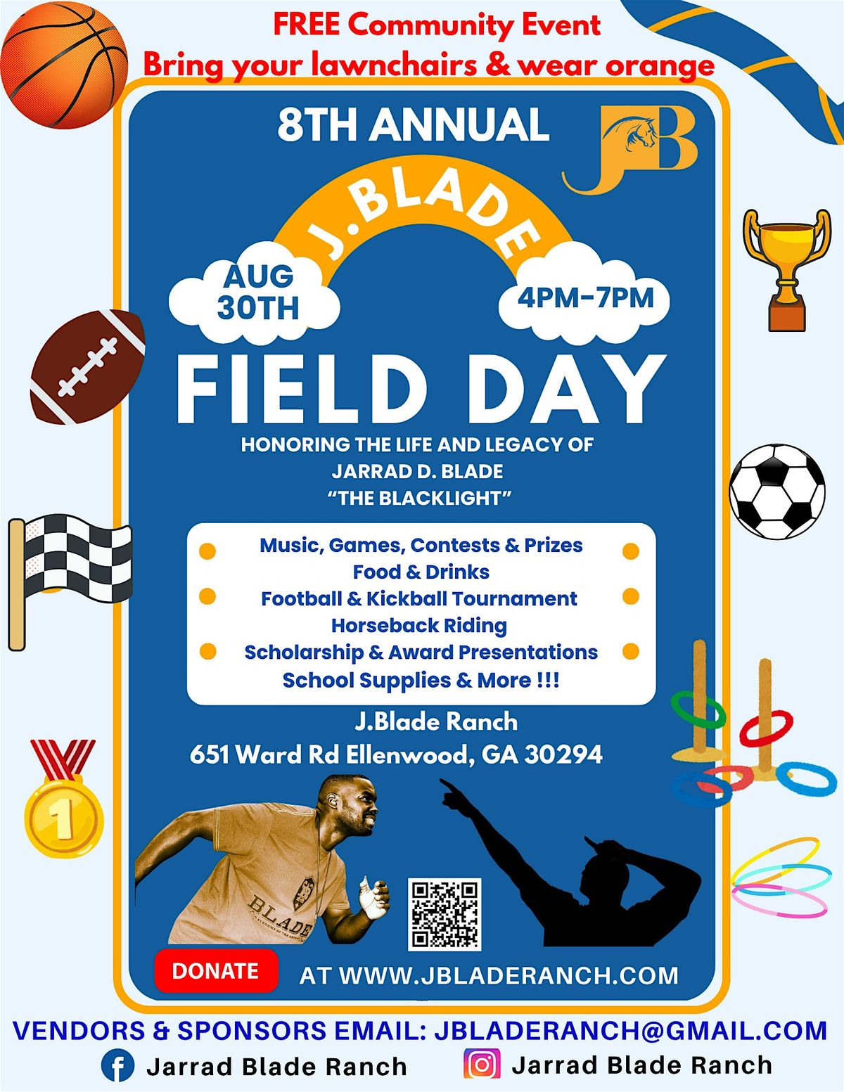 8th Annual J. Blade Field Day, 30 August | Event in Ellenwood | AllEvents