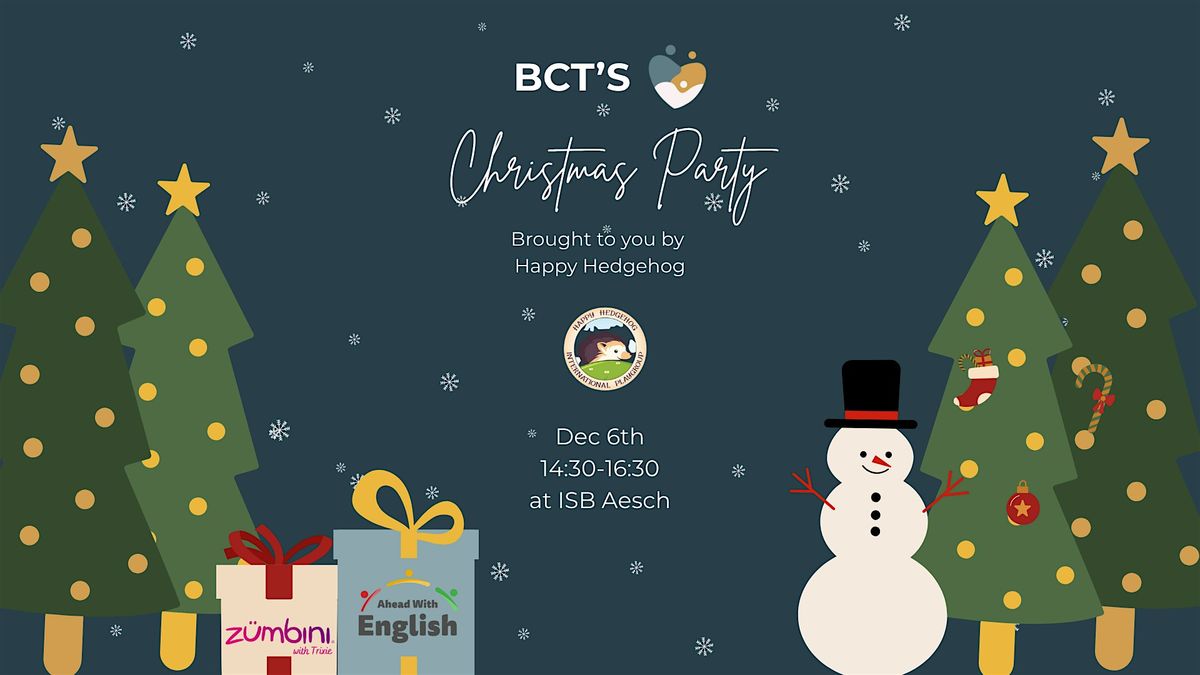 BCT's CHRISTMAS PARTY 2025, 6 December | Event in Aesch | AllEvents
