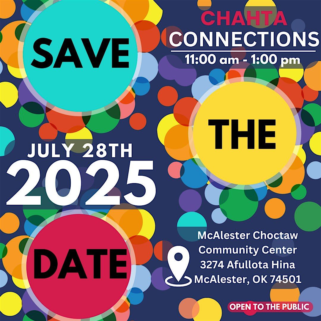 CHAHTA Connections, 28 July | Event in McAlester | AllEvents