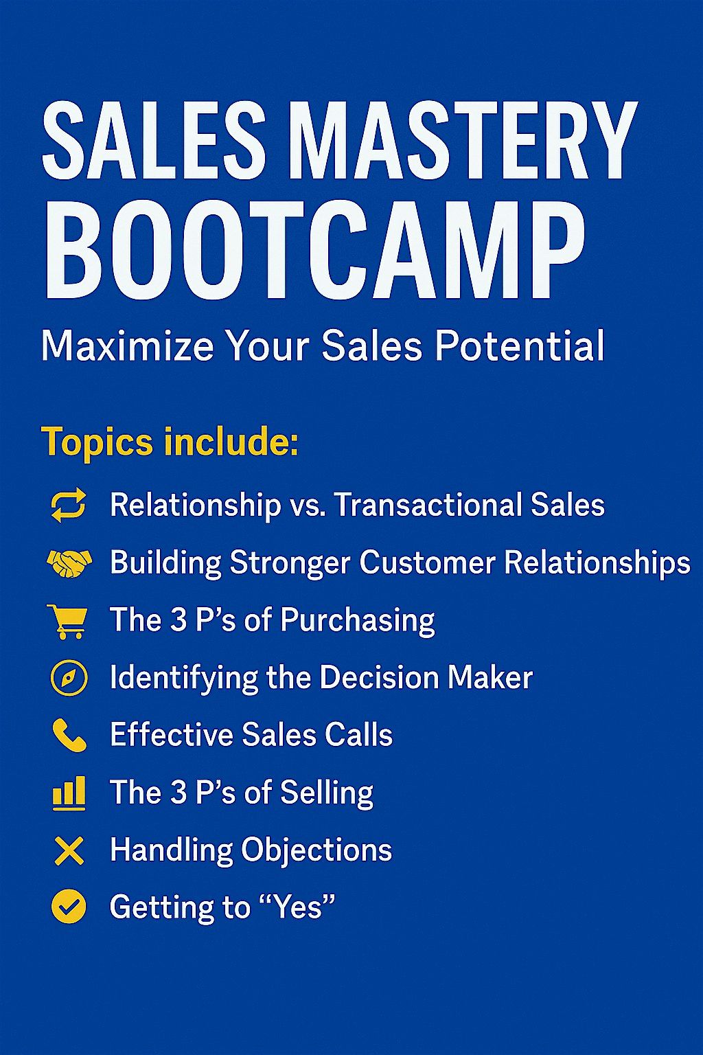 Sales Mastery Bootcamp: Maximize Your Sales Potential, 20 October | Event in Benton Harbor | AllEvents