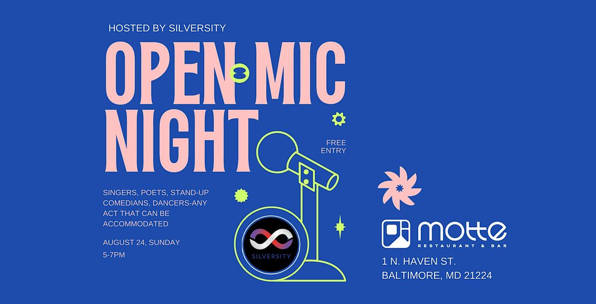 Open Mic hosted by SilverSity, 24 August | Event in Baltimore | AllEvents