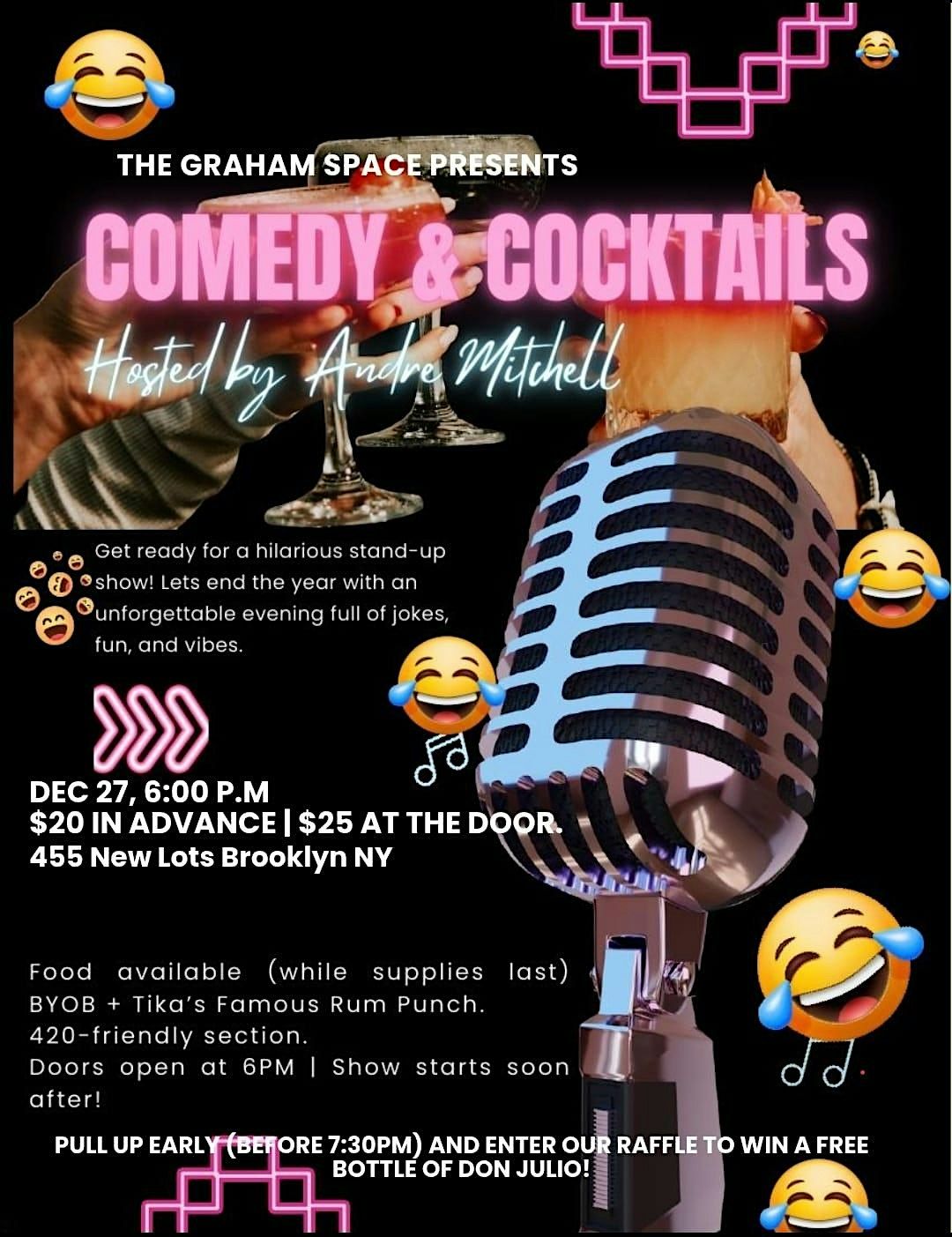 The Graham Space presents: Comedy & Cocktails, 27 December | Event in Brooklyn | AllEvents