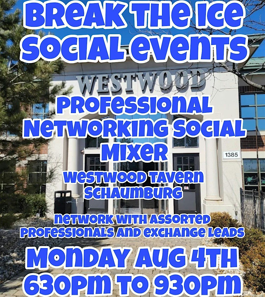 Professional Networking Social Mixer Westwood Tavern Schaumburg, 4 August | Event in Schaumburg | AllEvents