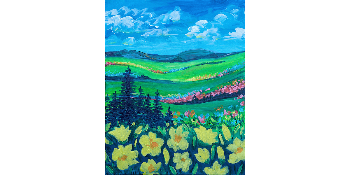 Impressionist Meadow - Paint and Sip in Orange County | Classpop!™, 15 August | Event in Rancho Santa Margarita