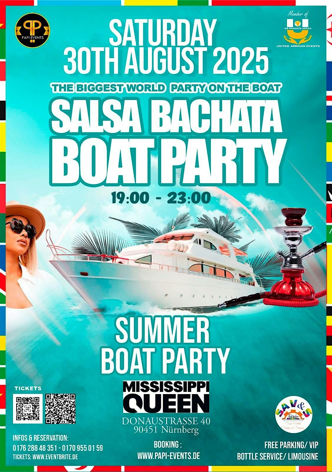 SALSA BACHATA BOAT PARTY, 30 August | Event in Nürnberg | AllEvents