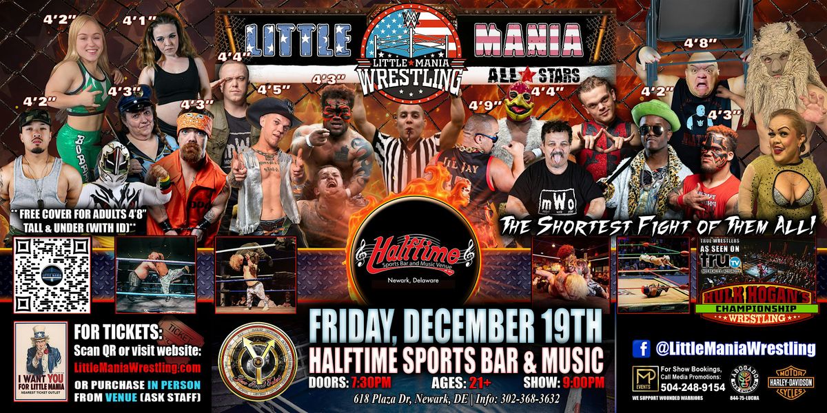 Newark, DE - Little Mania Mini Wrestling @Halftime Sports Bar & Music, 19 December | Event in Newark | AllEvents