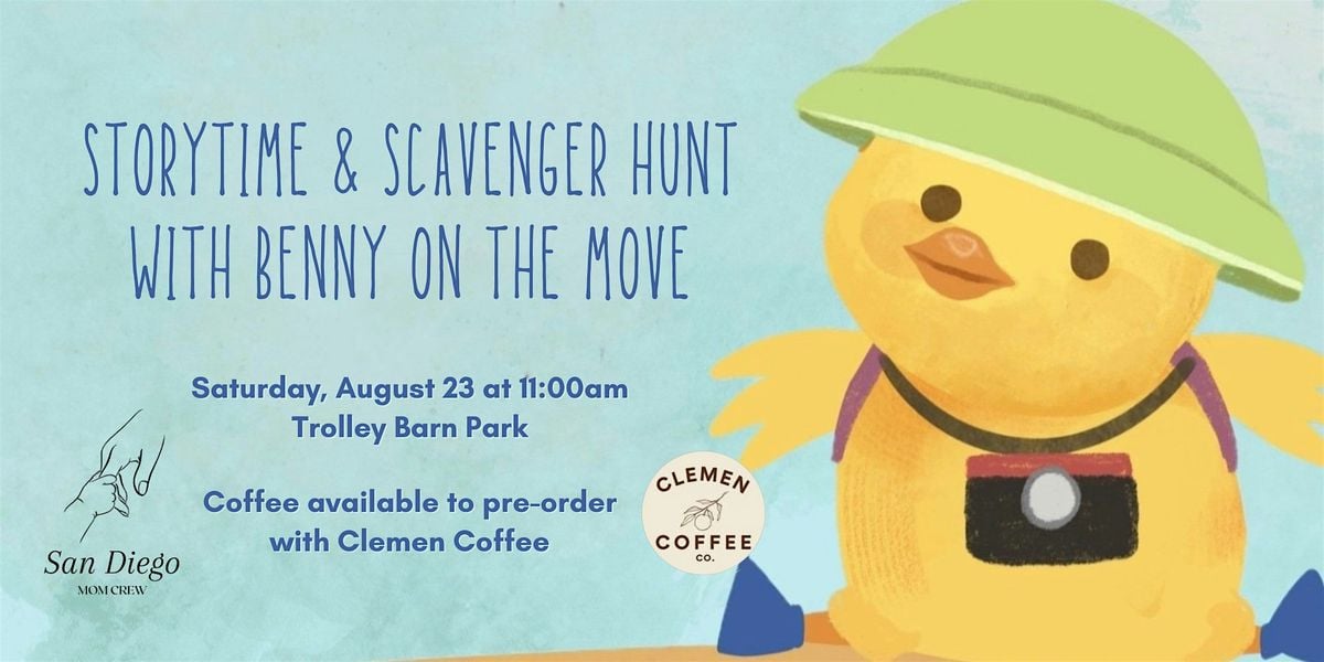 Storytime & Scavenger Hunt with Benny on the Move, 23 August | Event in San Diego | AllEvents
