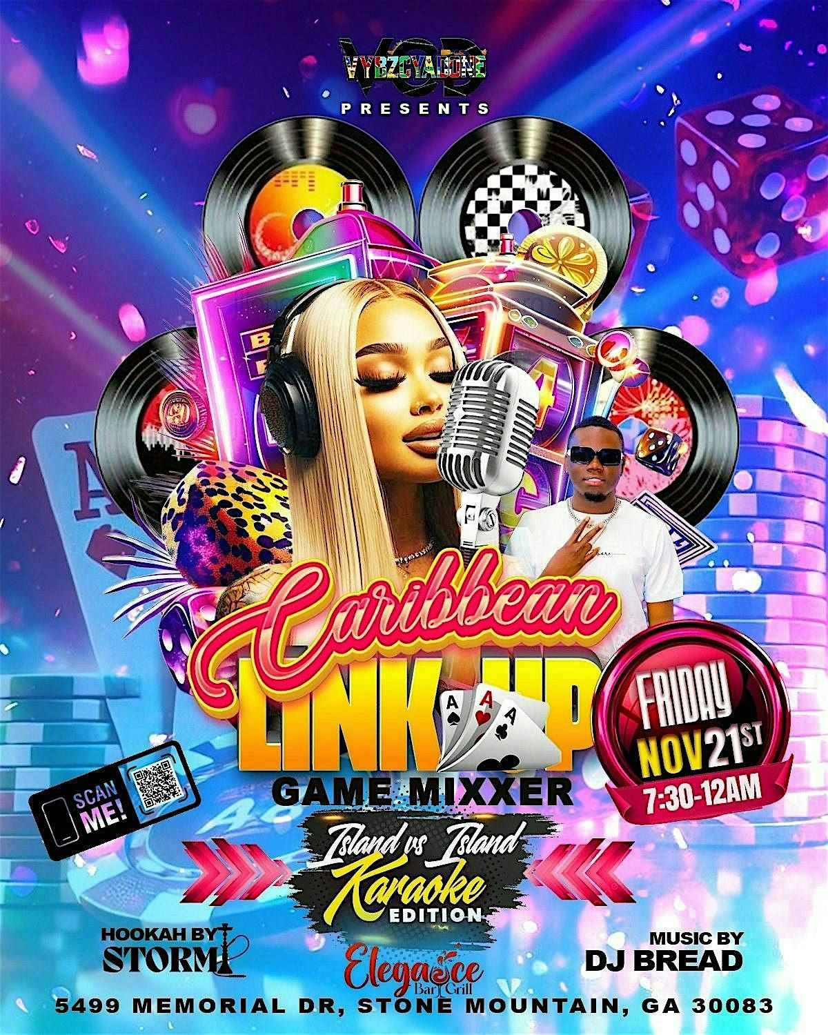 Caribbean Link Up Game Mixxer Island Vs Island Karaoke Edition, 21 November | Event in Stone Mountain | AllEvents