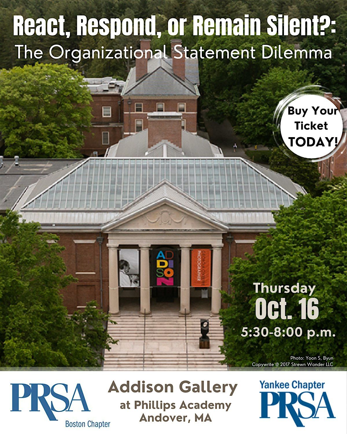 The Organizational Statement Dilemma: React, Respond or Remain Silent?, 16 October | Event in Andover | AllEvents