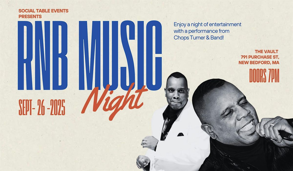 Chops Turner & Band, 26 September | Event in New Bedford | AllEvents