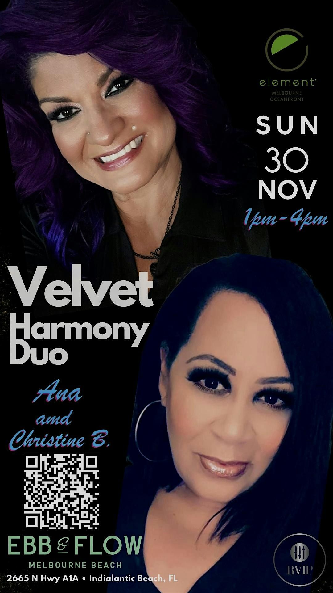VELVET HARMONY DUO LIVE AT EBB AND FLOW, 30 November | Event in Melbourne | AllEvents