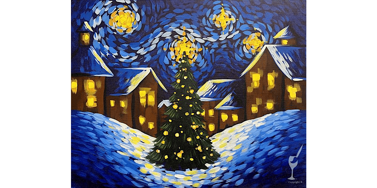 Van Gogh's Town Square - Paint and Sip in Austin | Classpop!™, 3 December | Event in Austin | AllEvents