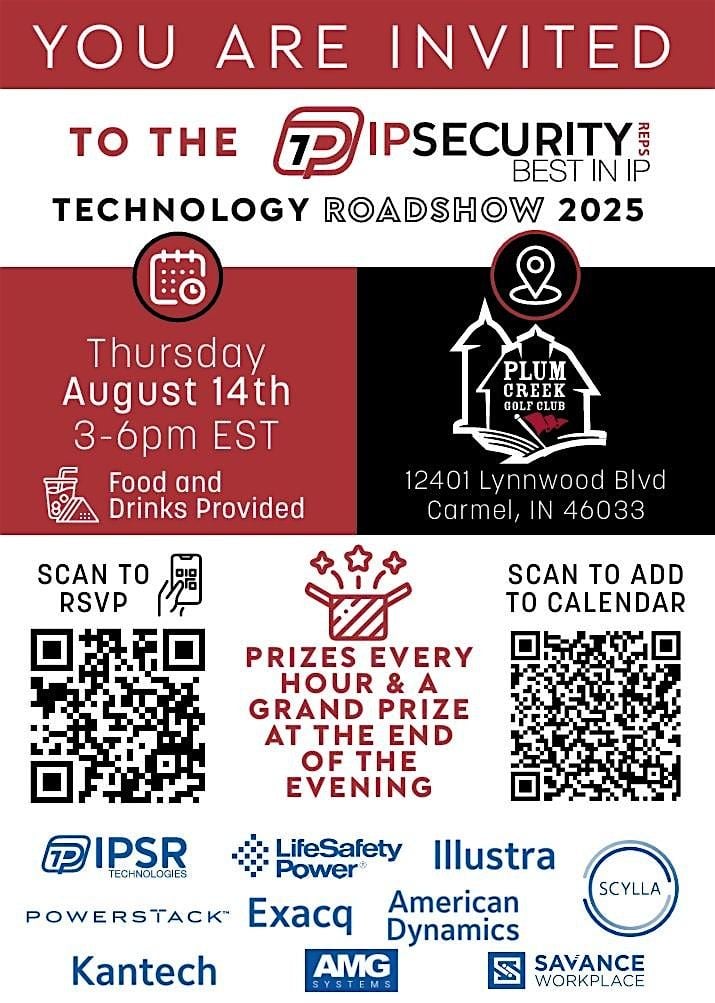 IP Security Reps Technology Roadshow IND 2025, 14 August | Event in Carmel | AllEvents