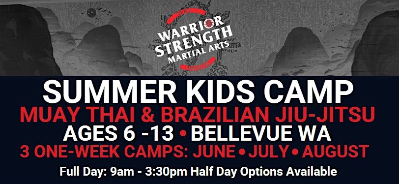 WSMA Kids BJJ & Muay Thai Summer Camp | 2025 (August 2025), 11 August | Event in Bellevue | AllEvents