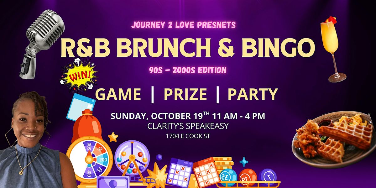 Journey 2 Love Presents -  R&B Brunch and Bingo, 90s  - 2000s edition, 19 October | Event in Springfield