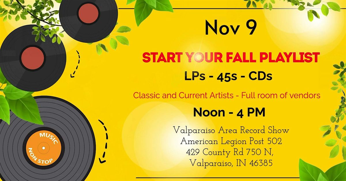 Valparaiso Area Record Show, 9 November | Event in Valparaiso | AllEvents