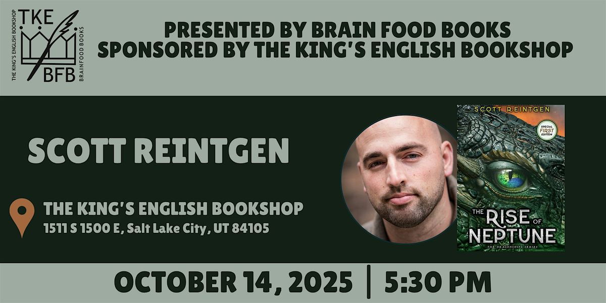Scott Reintgen | The Rise of Neptune, 14 October | Event in Salt Lake City | AllEvents