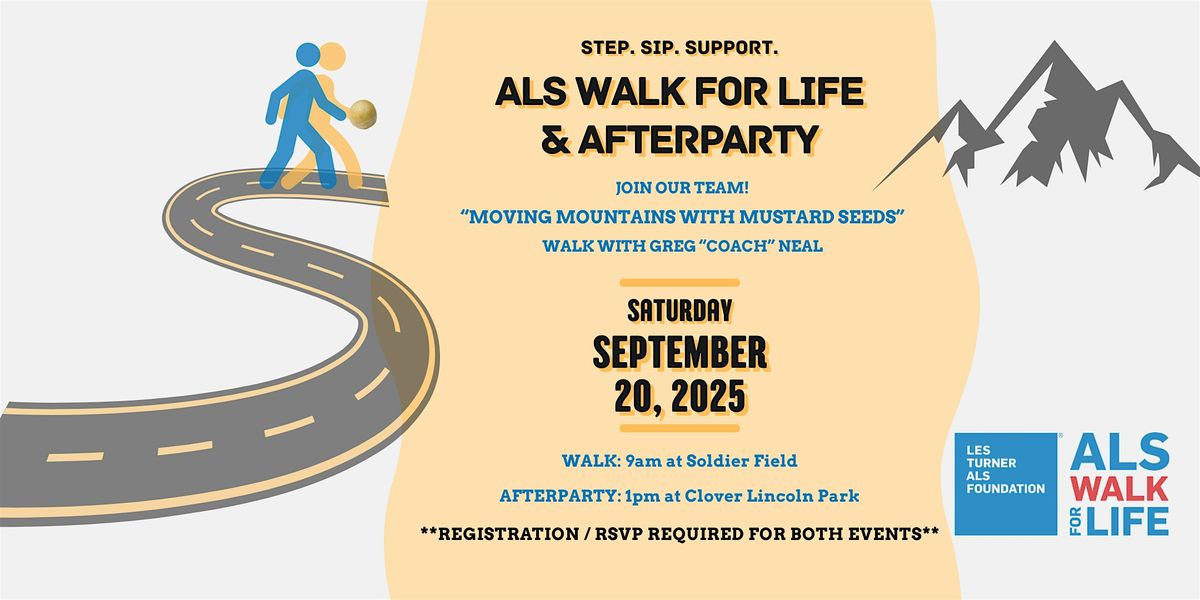 ALS Walk for Life & Afterparty  - Walking Together with Greg "Coach" Neal, 20 September | AllEvents