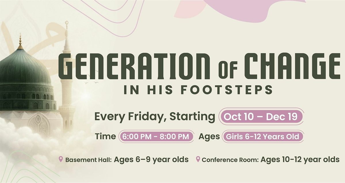 Generation of Change: Fall 2025, 10 October | Event in Edmonton | AllEvents