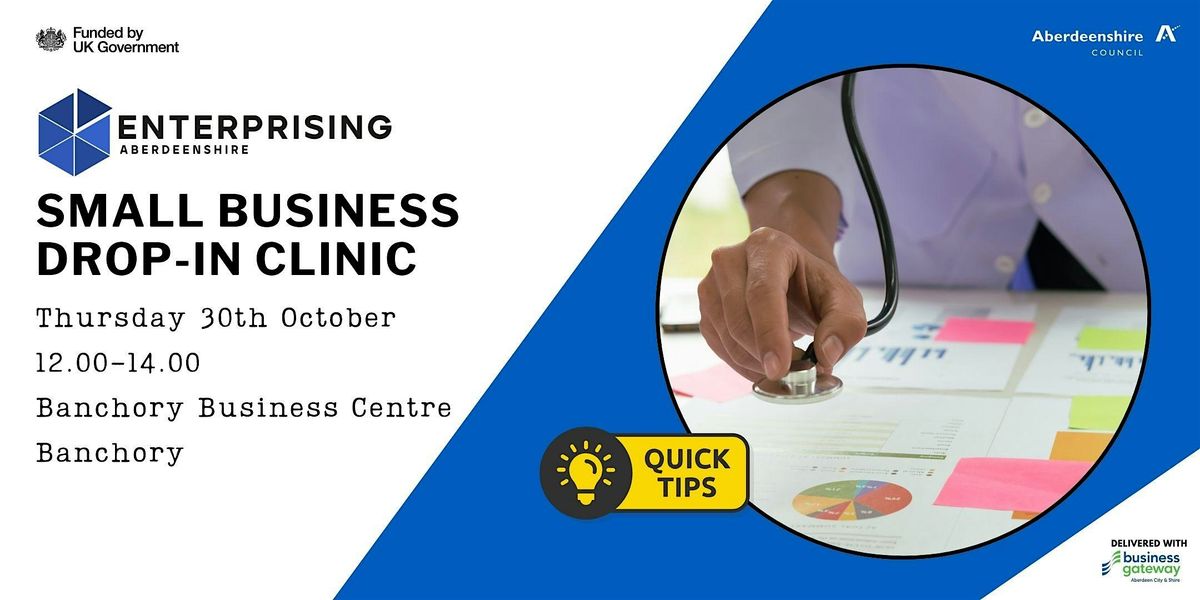 Small Business Drop-In Clinic, 30 October | Event in Banchory | AllEvents