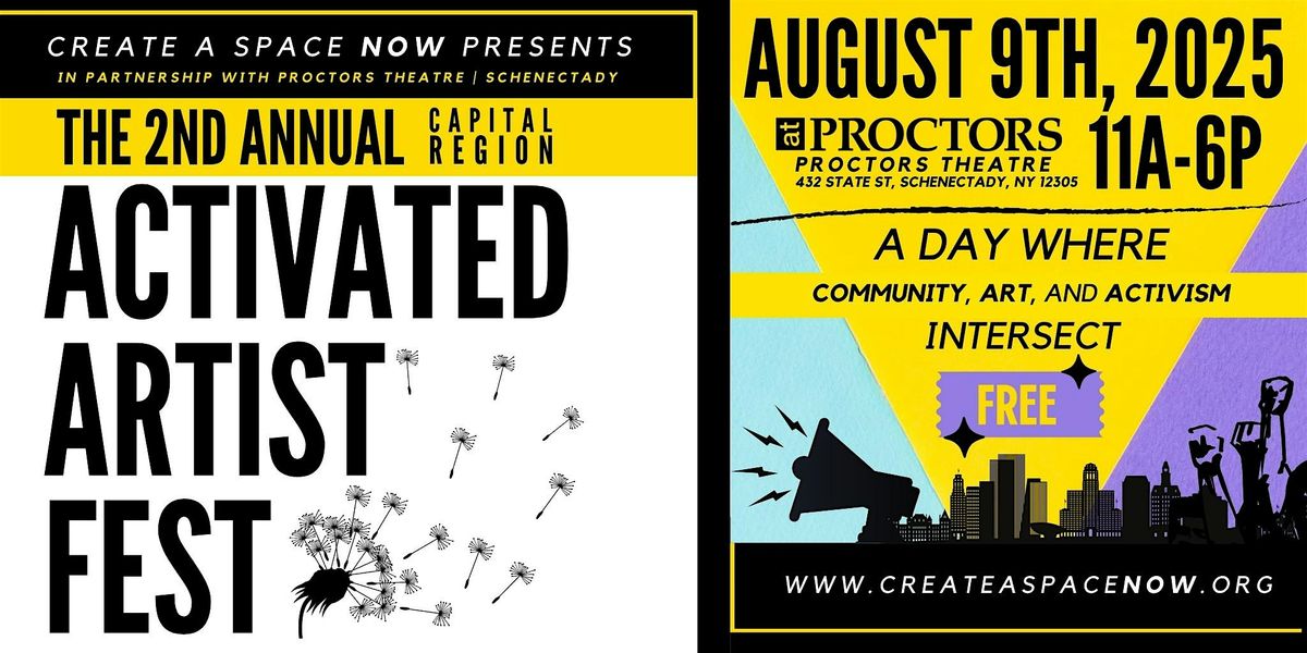 2nd Annual Capital Region Activated Artist Fest, 9 August | Event in Schenectady | AllEvents