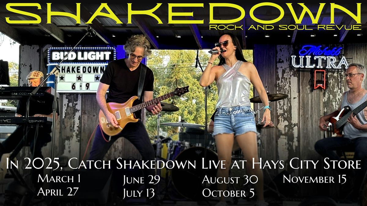 Shakedown Live at Hays City Store - November, 15 November | Event in Driftwood | AllEvents