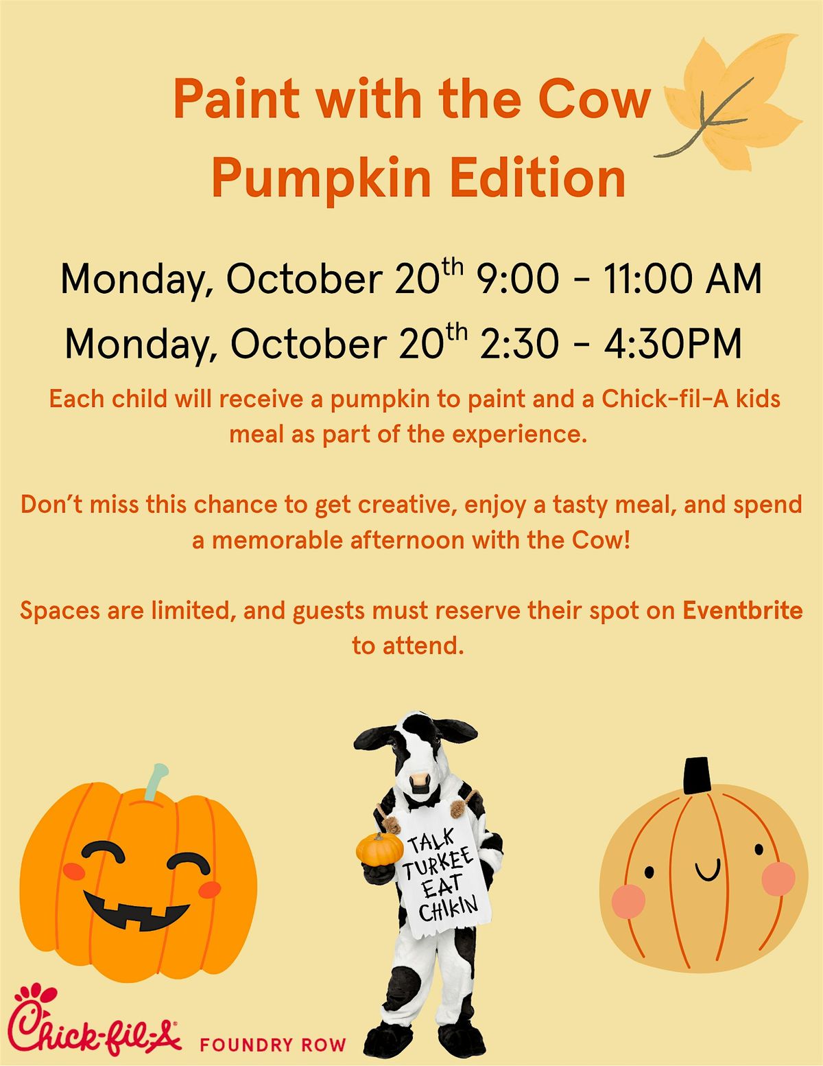 Paint with the Cow  Pumpkin Edition, 20 October | Event in Owings Mills | AllEvents